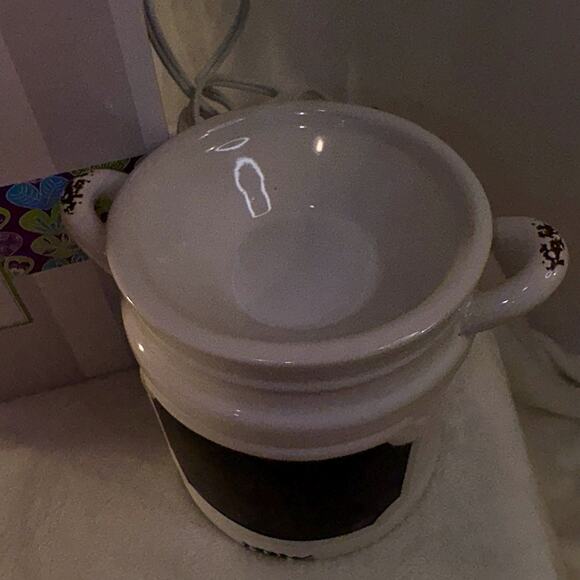 COUNTRY CANISTER Scentsy Element warmer MILK JUG Farmhouse Rustic EUC Electric - Picture 3 of 7